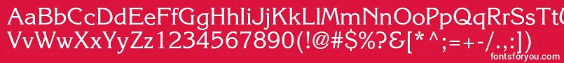 Agkorneliac Font – White Fonts on Red Background