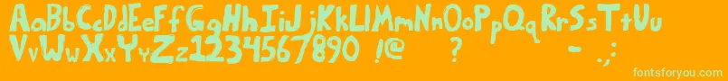 En savoir plus sur la police BumpyRoadRegular Police BumpyRoadRegular – polices vertes sur fond orange