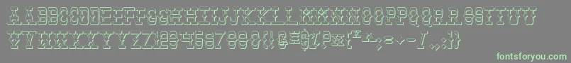 Tombv2s Font – Green Fonts on Gray Background