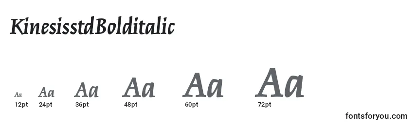 KinesisstdBolditalic Font Sizes