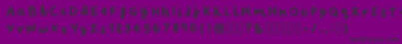 FairydustRegular Font – Black Fonts on Purple Background