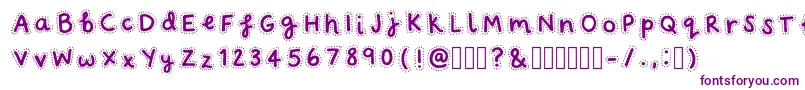 FairydustRegular Font – Purple Fonts on White Background