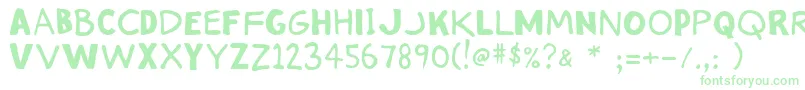 Stinkykitty Font – Green Fonts on White Background