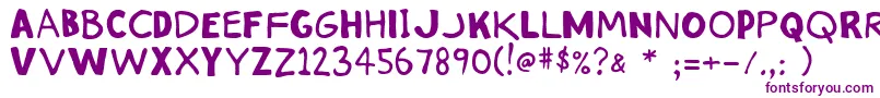 Stinkykitty Font – Purple Fonts on White Background