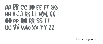 Schriftart FunboxPersonalUseOnly