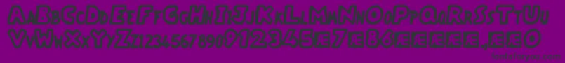 VacantCapzBrk Font – Black Fonts on Purple Background