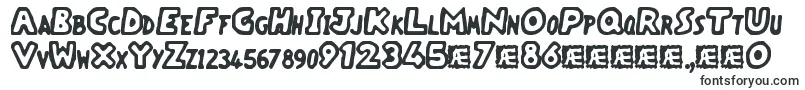 Шрифт VacantCapzBrk – графитовые шрифты