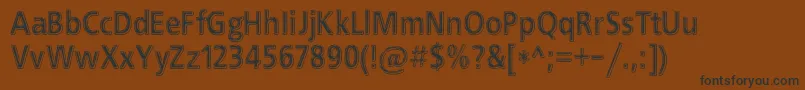 EfnBlackChrome Font – Black Fonts on Brown Background