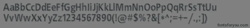 EfnBlackChrome Font – Black Fonts on Gray Background