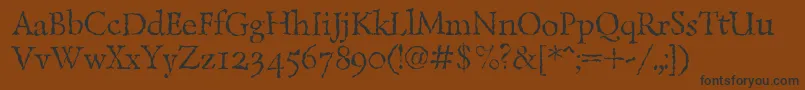 LazurskiantiquetextcRegular Font – Black Fonts on Brown Background