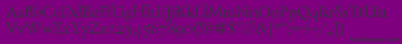 More about LazurskiantiquetextcRegular Font LazurskiantiquetextcRegular Font – Black Fonts on Purple Background