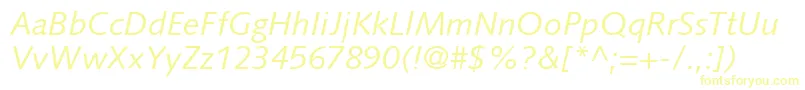 SyntaxLtItalic Font – Yellow Fonts