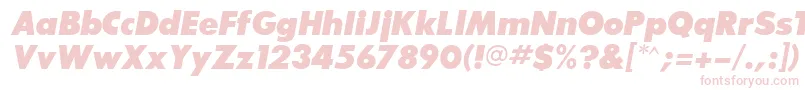 BouganBlackSsiExtraBoldItalic Font – Pink Fonts on White Background