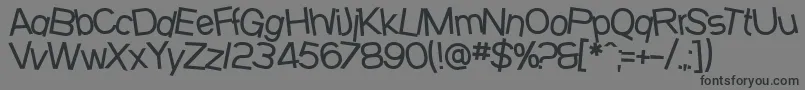 Шрифт SfBeavertonMedium – чёрные шрифты на сером фоне
