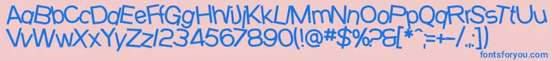 SfBeavertonMedium Font – Blue Fonts on Pink Background