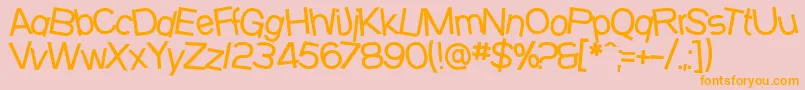 SfBeavertonMedium Font – Orange Fonts on Pink Background