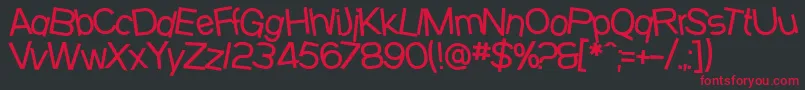 SfBeavertonMedium Font – Red Fonts on Black Background