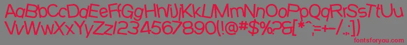 SfBeavertonMedium Font – Red Fonts on Gray Background