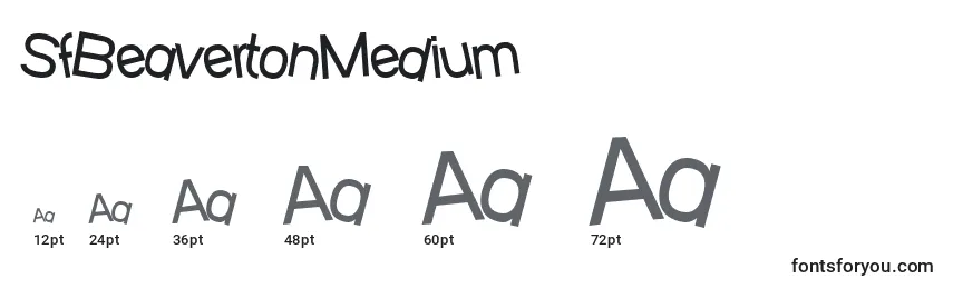 SfBeavertonMedium Font Sizes
