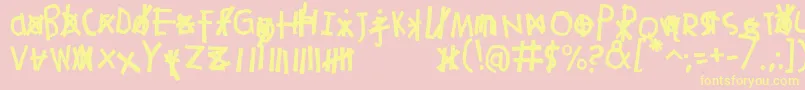 More about Alexiell Font Alexiell Font – Yellow Fonts on Pink Background