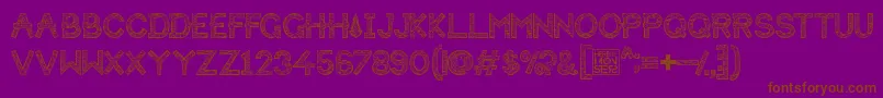 HbmForistaWoodyPersonalUseOnly Font – Brown Fonts on Purple Background