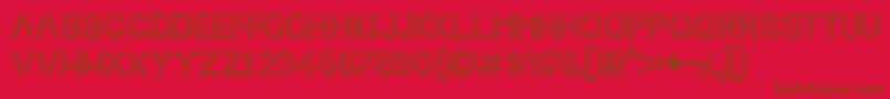 HbmForistaWoodyPersonalUseOnly Font – Brown Fonts on Red Background