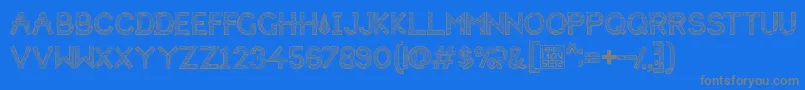 HbmForistaWoodyPersonalUseOnly Font – Gray Fonts on Blue Background