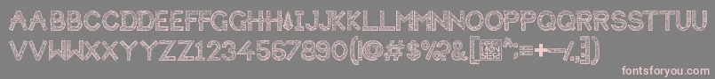 HbmForistaWoodyPersonalUseOnly Font – Pink Fonts on Gray Background