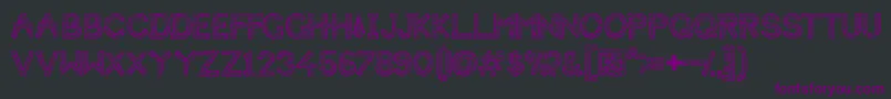 HbmForistaWoodyPersonalUseOnly Font – Purple Fonts on Black Background