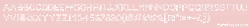 HbmForistaWoodyPersonalUseOnly Font – White Fonts on Pink Background