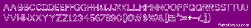 HbmForistaWoodyPersonalUseOnly Font – White Fonts on Purple Background