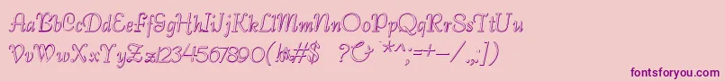 More about BernardoBeveled Font BernardoBeveled Font – Purple Fonts on Pink Background