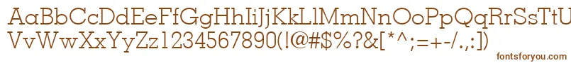 Шрифт MemphisLtLight – коричневые шрифты