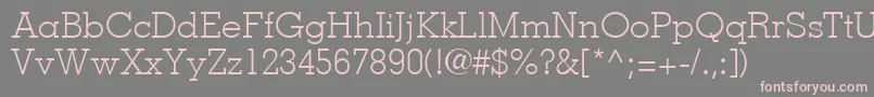 MemphisLtLight Font – Pink Fonts on Gray Background
