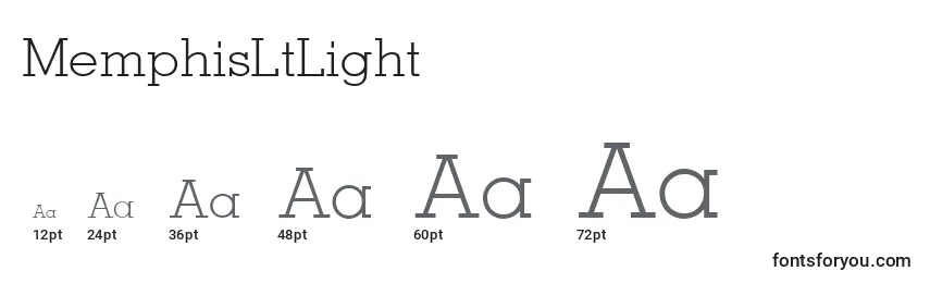 MemphisLtLight Font Sizes