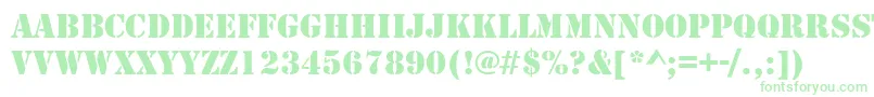 TemplateCapsSsi Font – Green Fonts