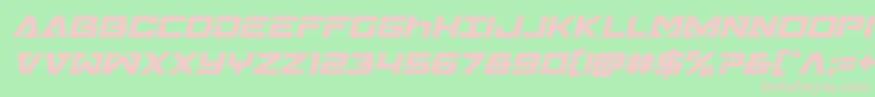 Transamericaital Font – Pink Fonts on Green Background