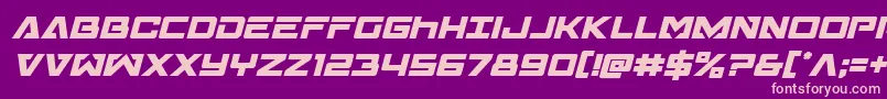 Transamericaital Font – Pink Fonts on Purple Background