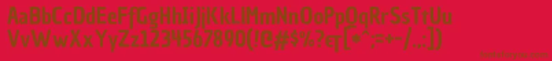 ChauphilomeneoneRegular Font – Brown Fonts on Red Background