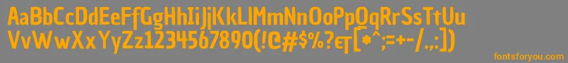 ChauphilomeneoneRegular Font – Orange Fonts on Gray Background