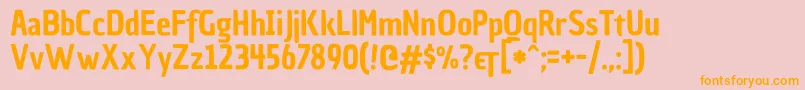 ChauphilomeneoneRegular Font – Orange Fonts on Pink Background