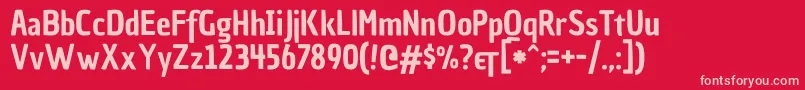 ChauphilomeneoneRegular Font – Pink Fonts on Red Background