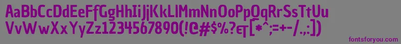 ChauphilomeneoneRegular Font – Purple Fonts on Gray Background