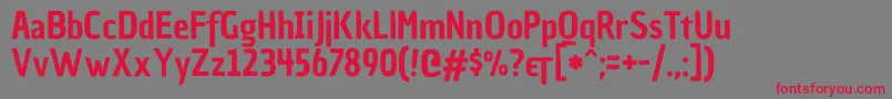 ChauphilomeneoneRegular Font – Red Fonts on Gray Background