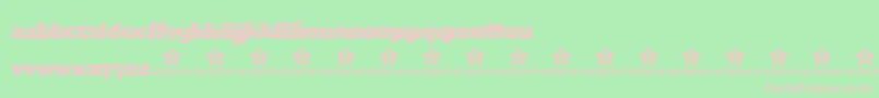 GreenMind Font – Pink Fonts on Green Background