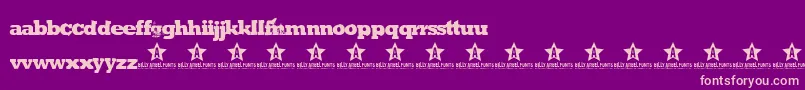 GreenMind Font – Pink Fonts on Purple Background