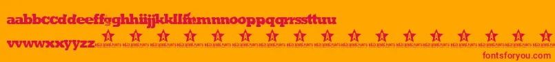 GreenMind Font – Red Fonts on Orange Background