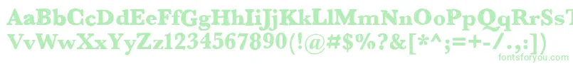 Baskinbell03x Font – Green Fonts on White Background