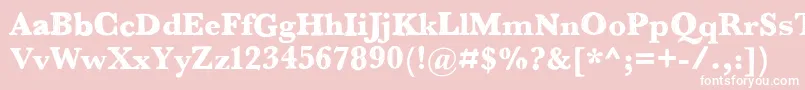 Baskinbell03x Font – White Fonts on Pink Background