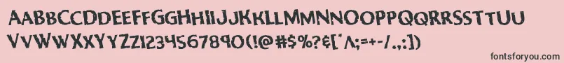 More about Bodyswipersrotate Font Bodyswipersrotate Font – Black Fonts on Pink Background